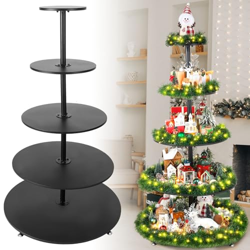 Barydat Weihnachtsbaumständer aus Metall, 5 Etagen, 150 cm