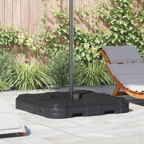 Gecheer 2-teiliges Sonnenschirmständer-Set: 110 kg Sand oder 70 kg Wasser, Sonnenschirm ständer für Terrasse Café Poolbereich42006933