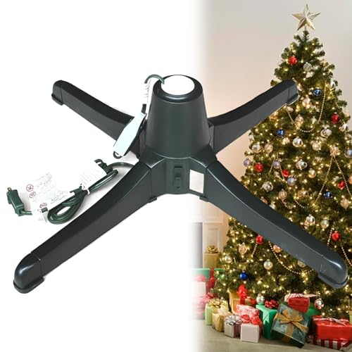 Elektrischer Weihnachtsbaumständer, Um 360 Grad Drehbare Basis, 3-Wege-steuerschalter, Passend Für Stangengrößen Von 0,9 Zoll Bis 1,25 Zoll, Basis Für Weihnachts-weihnachtsbaum dekoration