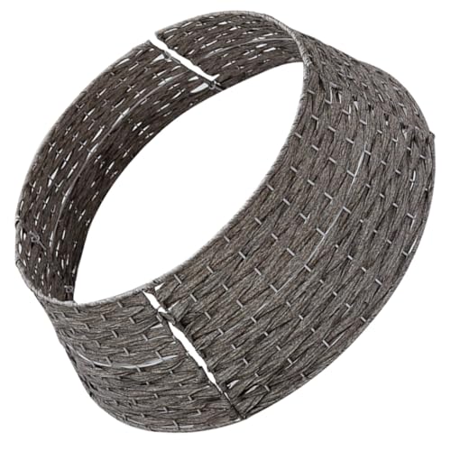 BESPORTBLE Weihnachtsbaumkragen Korb aus Künstlichem Rattan Baumrock für Weihnachtsbaumständer Grau Klein Weihnachtsbaum Basisabdeckung für Festliche Dekoration zu Hause und Geschäft