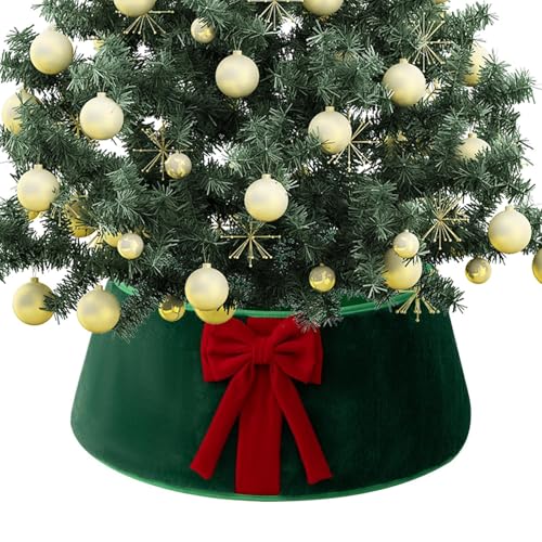 Künstlicher Weihnachtsbaum-Kragen | Klappbare Weihnachtsdekoration,Weih nachtsbaum Korb Kragen - Für Fotohintergründe, Eingangsbereiche, Büros, Schlafzimmer, Wohnungen, Partys und Versammlungen