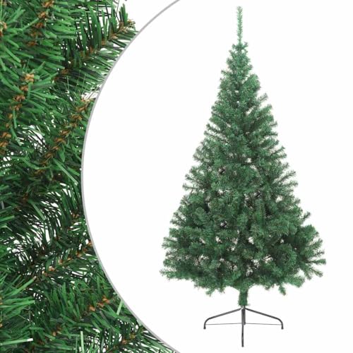 Furniture Item home Künstlicher halber Weihnachtsbaum mit Ständer grün 180 cm PVC-Möbel
