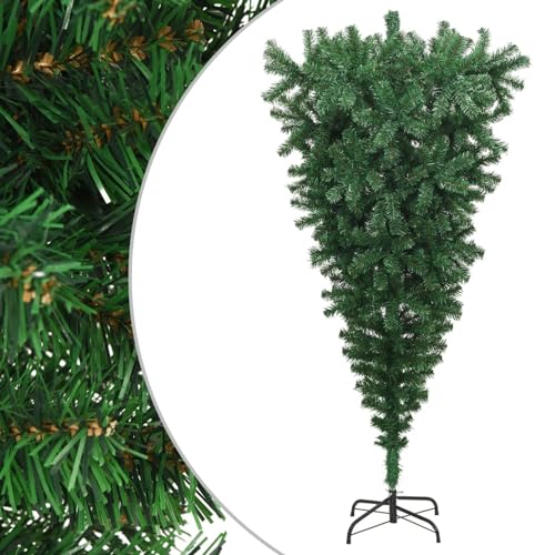 Künstlicher Weihnachtsbaum mit Ständer, 180cm Fichte Baum Faltbarer Metallständer für Innen & Außen Urlaub Dekoration