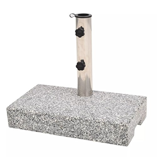 ShGaxin Sonnenschirmständer aus Granit, rechteckig, 25 kg, Basis für Sonnenschirm, Schirmständer, Schirmständer, Sonnenschirm Base-43725