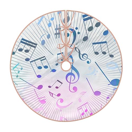 Beste Glas Musik Weihnachtsbaum Rock Wohnkultur 30 zoll Leinen Baum Matte Für Neujahr Party Dekorationen Liefert