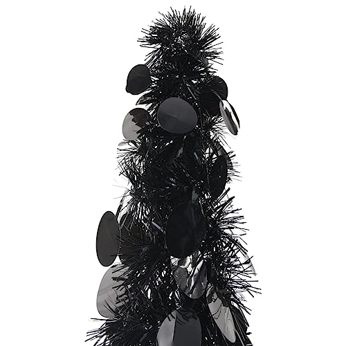Künstlicher Weihnachtsbaum, aufklappbar, schwarz, 180 cm, PET, kangqiling320987