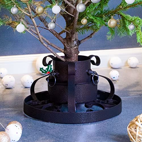 BaraSh Christbaumständer Kupfer 29x29x15,5 cm Weihnachtsbaum StäNder Tannenbaum Korb