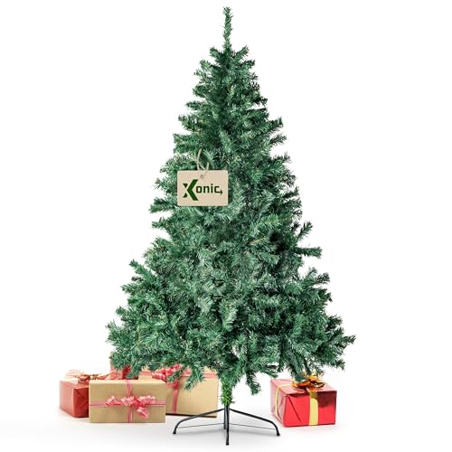 Xonic® Claus künstlicher Weihnachtsbaum Grün - 5 Größen: 90-240cm - Realistischer Tannenbaum mit Metall-Ständer - Dicht und Naturgetreu (Grün, 180cm)