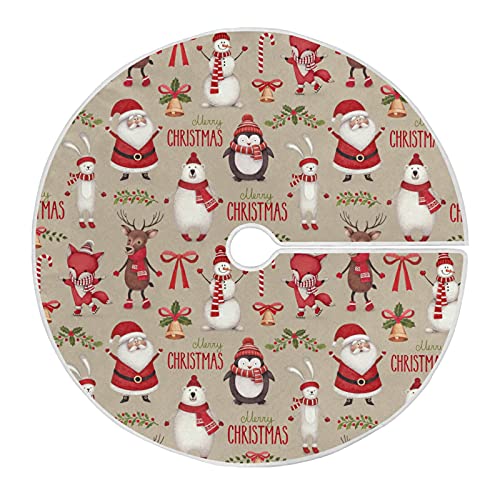351 91cm/36Inch Weihnachtsbaumdecke Ornamente Dekoration Christbaumdecke Für Neujahr Party Ferienhaus Heimdekorationen Weihnachtsglocke, Fuchs, Pinguin, Weihnachtsmann, Schneemann
