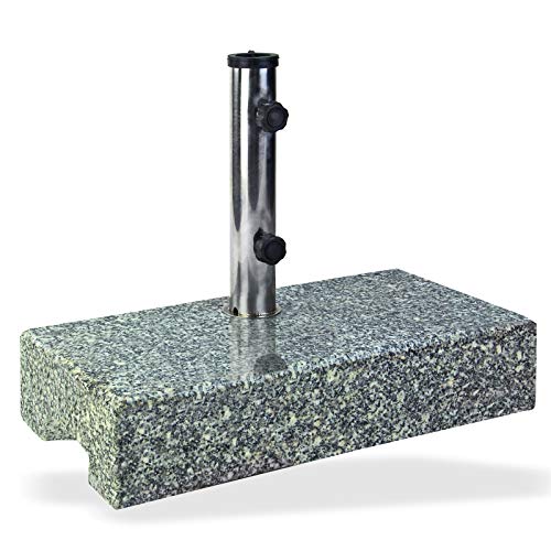 DEMA Sonnenschirmständer halb 25 kg Granit