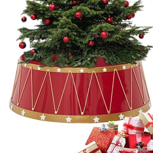 Nankoyal Weihnachtsbaum-Rock-Krage n, 65 cm, Weihnachtsbaumkragen, Korb, Rock-Basis, Urlaubszubehör für drinnen und draußen, Eingang, Hof, Büro, Hinterhof, Wohnzimmer, Terrasse, Landschaft