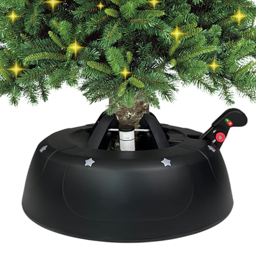 Kamai Stabiler Christbaumständer für Baumhöhe bis 3m, mit Fußpedal und Einseiltechnik, inkl. 3L Wassertank, Weihnachtsbaumständer mit Sicherheitssystem, Anthrazit Start 3.0