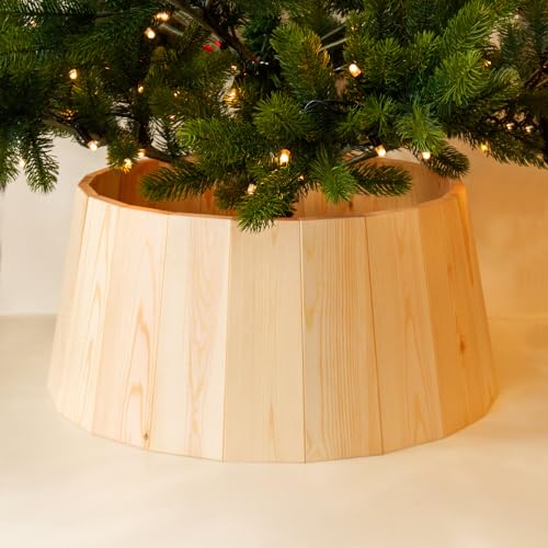 WOLA Weihnachtsbaum Kragen Baumständer Abdeckung Baumrock (Natur, Basic20)