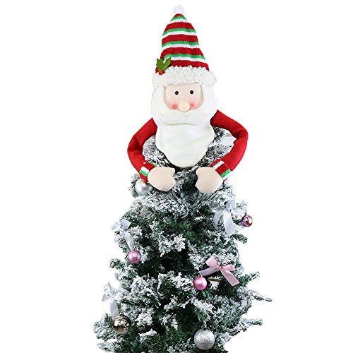 PT-KMKMING Schneemann-Elch-Weihnacht smann-Weihnachtsbaum, Weihnachtsbaum-Deckel-Abd eckung, Weihnachtsfest-Dekoration