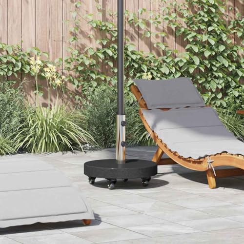 INLIFE Sonnenschirmständer Schwarz 45 x 45 x 45 cm Granit,Heim & Garten,Rasen & Garten,Garten & Balkon,Zubehör für Sonnenschirme & Sonnenschutze,Sonnenschir mständer,Schwarz,31 KG,42006586