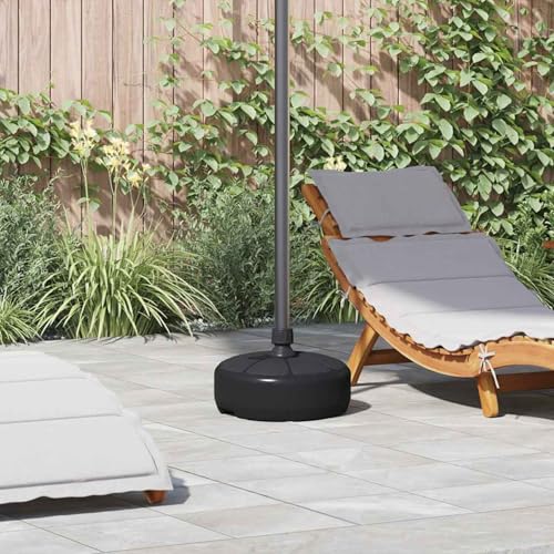 Gecheer Sonnenschirmständer Sand/Wasser 15 L Schwarz, Sonnenschirmständer für Balkon Garten Strandschirme47854