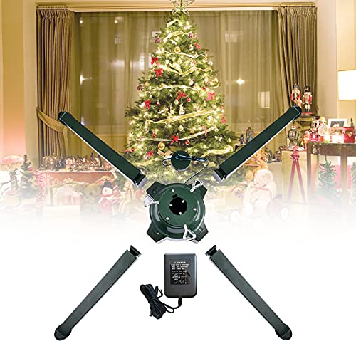 Elektrischer Weihnachtsbaumständer   360° drehbar für einfache Dekorationen   Perfekt für Zuhause oder Büro   Macht das Dekorieren mühelos