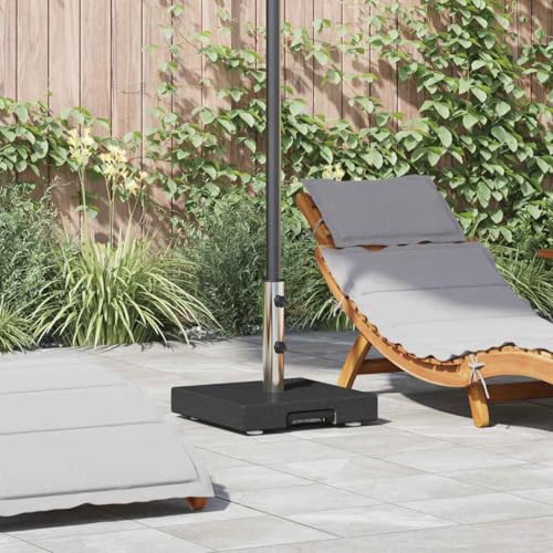 INLIFE Sonnenschirmständer Schwarz 41 x 41 x 37 cm Granit,Heim & Garten,Rasen & Garten,Garten & Balkon,Zubehör für Sonnenschirme & Sonnenschutze,Sonnenschir mständer,Schwarz,30.8 KG,42002809