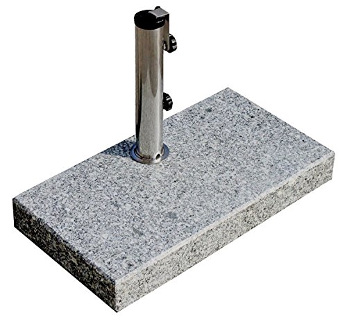 PRO KIRA Sonnen Schirmständer / 25 kg/bis Durchmesser 300cm / Granit Balkonschirmständer/ecki g
