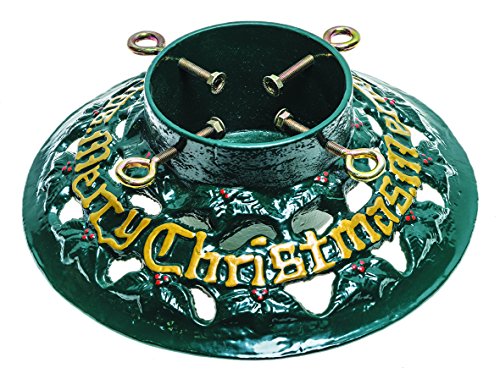 Gusseisen 35,6 cm Merry Christmas Tree Stand – Grün