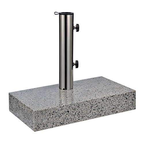 DIES&DAS 1 Stk. Metall Balkon Granitständer 25 kg Quadratisch Sonnenschirmständer Ständer