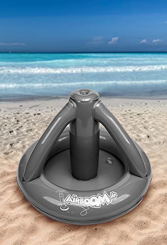 Airboom - aufblasbarer Getränkekühler mit Schirmständer für Strand oder Pool, Sonnenschirmhalter, Camping, Garten, Balkon, Badeschirm, Strandschirm, Inflatable