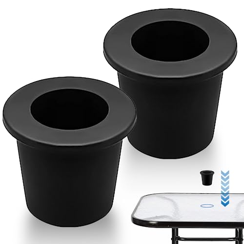 ChooKaChoo - Packung mit 2 Kegeln für Terrassentischschirme, Stabilisierungsring-Adapt er für Terrassentisch von 5,1 bis 6,3 cm und Poolschirm von 3,8 cm