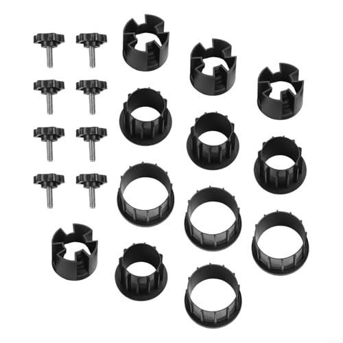 Zilimontt Sonnenschirmständer für den Außenbereich, Ersatzösen, Zubehör mit HDPE-Kunststoff und Edelstahlschrauben, für Garten, Terrasse und Pool, 38 mm und 20 Stück