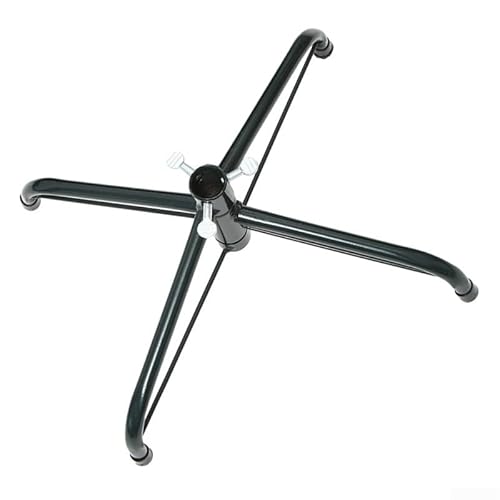 Klappbarer Weihnachtsbaumständer Metall-Basishalterung für 1,2-1,8m künstliche Bäume, stabiles Eisenstativ mit Stahlkonstruktion und 3 Befestigungsschrauben, 30-60cm(E)
