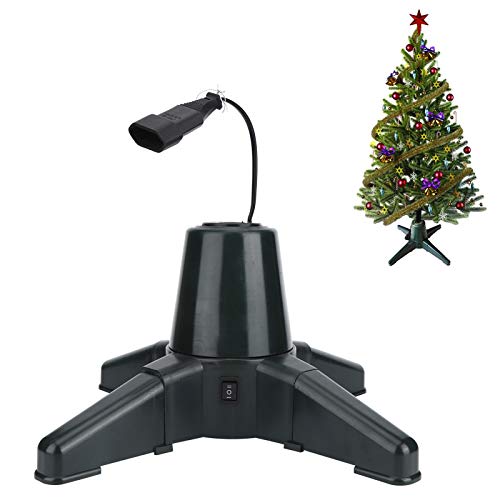 ZAWELIYO Rotierender Weihnachtsbaumständer, Drehbarer Ständer, um 360 Grad Drehbare Basis, Geringer Stromverbrauch, 3 Einstellbare Einstellungen Sorgen Dafür, DASS Sich Ihr Weihnachtsbaum (40CM)