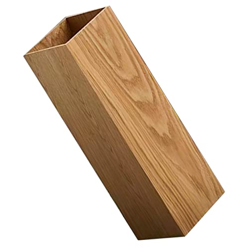 GLEAVI Regenschirmhalter aus Holz Vintage Schirmständer für Eingangsbereich Eleganter Aufbewahrungseimer für Regenschirme Multifunktional für Hotel und Zuhause