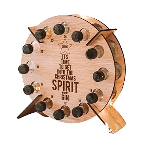 Jauarta Weihnachts -Adventskalender Countdown 24 Holz Weihnachtsbaum -Mini -Alkoholhalter Weinflasche Ständer Dekoration Geschenke mit Mini -Weinhaltern für Freunde und Familienfeiertag (C) Jauarta Weihnachts -Adventskalender Countdown 24 Holz Weihnachtsbaum -Mini -Alkoholhalter Weinflasche Ständer Dekoration Geschenke mit Mini -Weinhaltern für Freunde und Familienfeiertag (C)