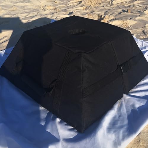 HEIBTENY Schirmständer Schirmhalter Sonnenschirmständer Für Ampelschirm Schwerer Gewichtstasche Schirmbasis Sandsack Für Garten Terrasse Strand 46×21×28cm(Sandbag+shov el)