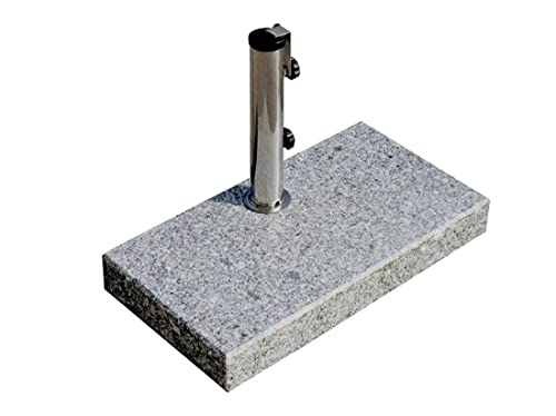 PRO KIRA Sonnen Schirmständer / 25 kg/bis Durchmesser 300cm / Granit Balkonschirmständer/ecki g