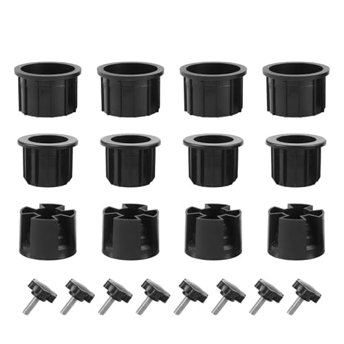 NINMORTH Sonnenschirmständer mit Ösen, Zubehör, HDPE-Kunststoff und für Edelstahl, 38 mm/48 mm, Outdoor, Strand, Hinterhof, Balkon, Pool