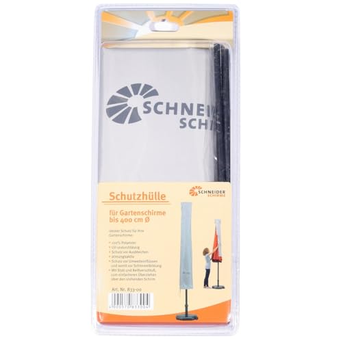 Schneider Schutzhülle für Sonnenschirme bis 400 cm Ø, 833-00, silbergrau, 250 x 27/44 cm, 0.3 kg, Grau Schneider Schutzhülle für Sonnenschirme bis 400 cm Ø, 833-00, silbergrau, 250 x 27/44 cm, 0.3 kg, Grau