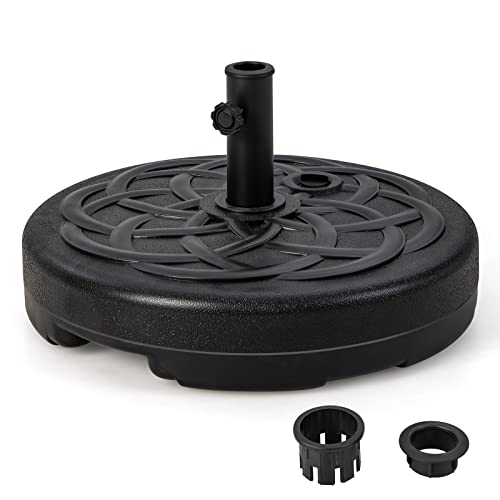 COSTWAY Sonnenschirmständer 23 Liter / 39 kg befüllbar mit Wasser oder Sand, Schirmständer für Schirmstangen von 38/48 mm, Ø56 cm Marktschirmständer, Sonnenschirm Ständer für Garten, Balkon