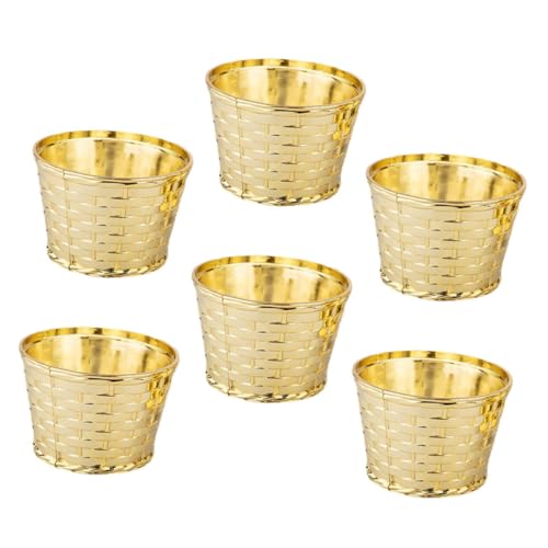 BCOATH 6stücke Teiliges Tisch Weihnachtsbaum Ständer Dekorative Basis Geflochtenem Korb Und Wiederverwendbar Weihnachtsbaum-Dekoration Für Weihnachtszeit