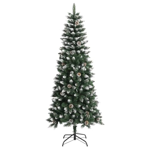 Künstlicher Weihnachtsbaum mit grünem Sockel, 180 cm, PVC, kangqiling345175