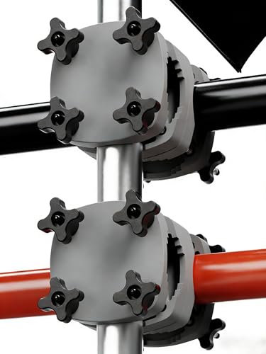 4smile Sonnenschirmhalter Balkongeländer SunnyGuy 2er Set, Anthrazit - Bombensichere, universelle Schirmständer Balkon - Kompakte Schirmhalterung Balkongeländer ersetzt Sonnenschirmständer