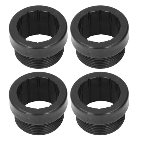 4PCS Pool Regenschirm Stabilisator Adapter ABS Pool Regenschirm Gewinde Adapter Hülse für Outdoor Terrasse Regenschirme Einsatz (Schwarz)