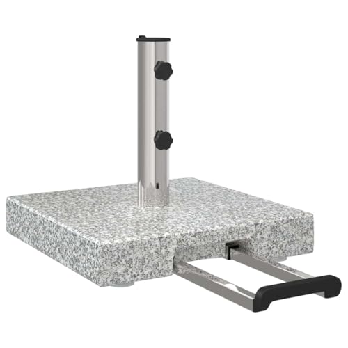 vidaXL Markisenständer mit Rollen Grau Granit 29 kg Quadratisch
