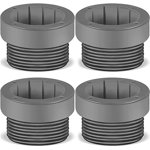 Taiyin 4 Stück Pool-Regenschirm-Stabilis ator-Adapter-Gewinde-Adap ter-Hülsen für Pool-Regenschirm, Stabilisator für Außenbereich, Terrasse, Deck, 4 Stück