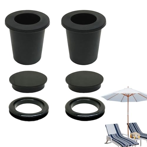Generisch Patio Marktschirm Lochring - 6 Stücke Tisch Marktschirm Einsatzring | Passt Für 5-6.4 cm Tischloch Sonnenschirm Adapter Für Marktschirme Outdoor Café Picknick Terrasse