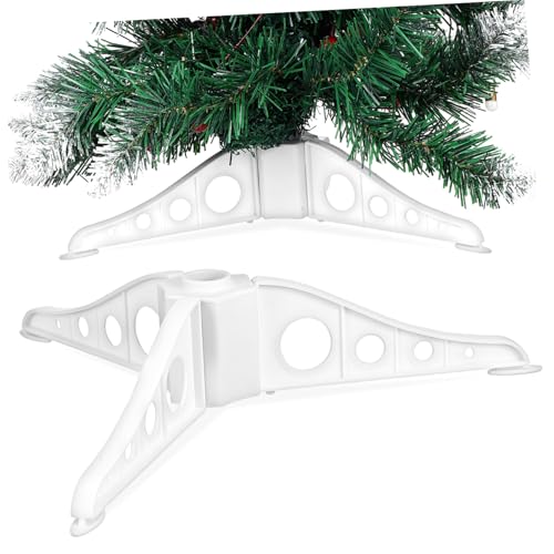EPIGEIST Weißer Weihnachtsbaumständer Dreieckiger Kunststoffständer Robuster Für Künstliche Weihnachtsbäume Und Bastelbedarf Haushalt Xmas Tree Rack Weihnachtsdeko Zubehör