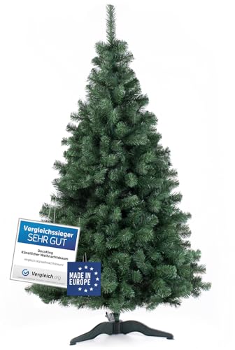 Künstlicher Weihnachtsbaum 180 cm Grün Tannenbaum Christbaum Tanne Unecht Weihnachtsdeko DecoKing Lena