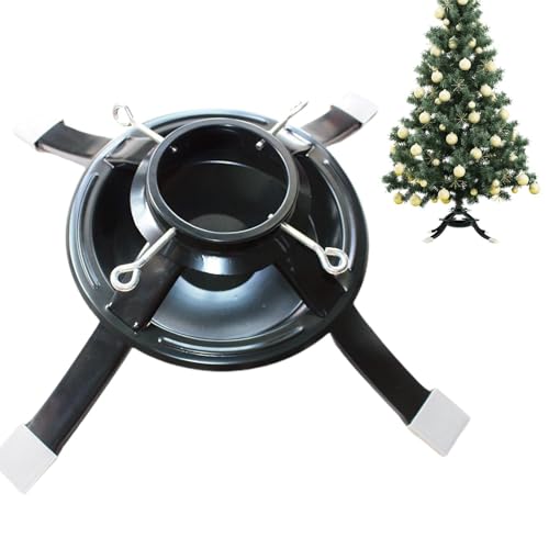 Weihnachtsbaumständer – Mit 4 Stabilen Beinen, Die Ihren Baum Fest An Ort Und Stelle Halten, Weihnachtsbaum-Ersatzstä nder Aus Metall | Echter Weihnachtsbaumständer, Drehbarer Weihnachtsbaumständer
