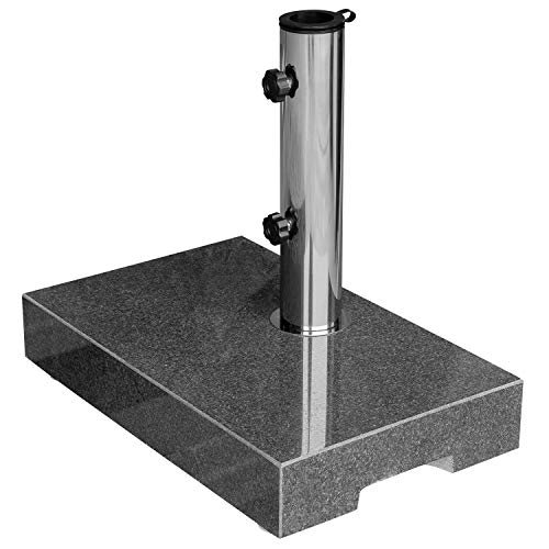 anndora Sonnenschirmständer Granit 25 kg dunkelgrau Balkonständer max 48mm Stamm