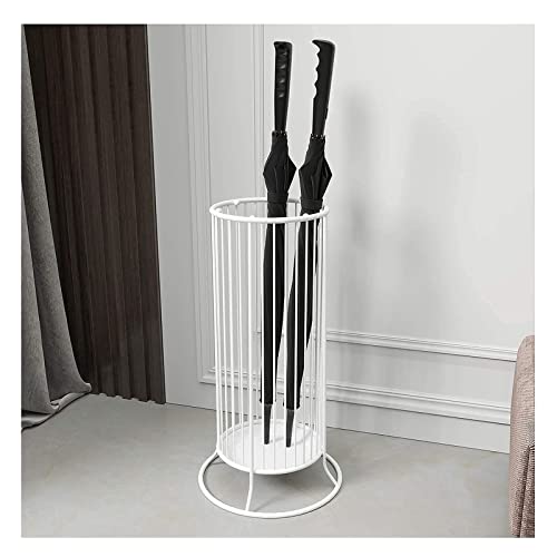 Kompakter Schirmständer aus Metall, große Kapazität, stabil und langlebig, weißer Schirmhalter für Zuhause und Büro, stilvolles Design, platzsparende Lösung