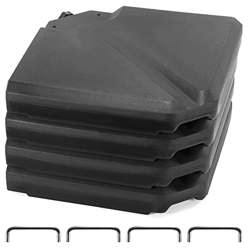 Nexos Trading 4X Einlegeplatten befüllbar Gewicht für Kreuzfuß-Schirmständer B-Ware